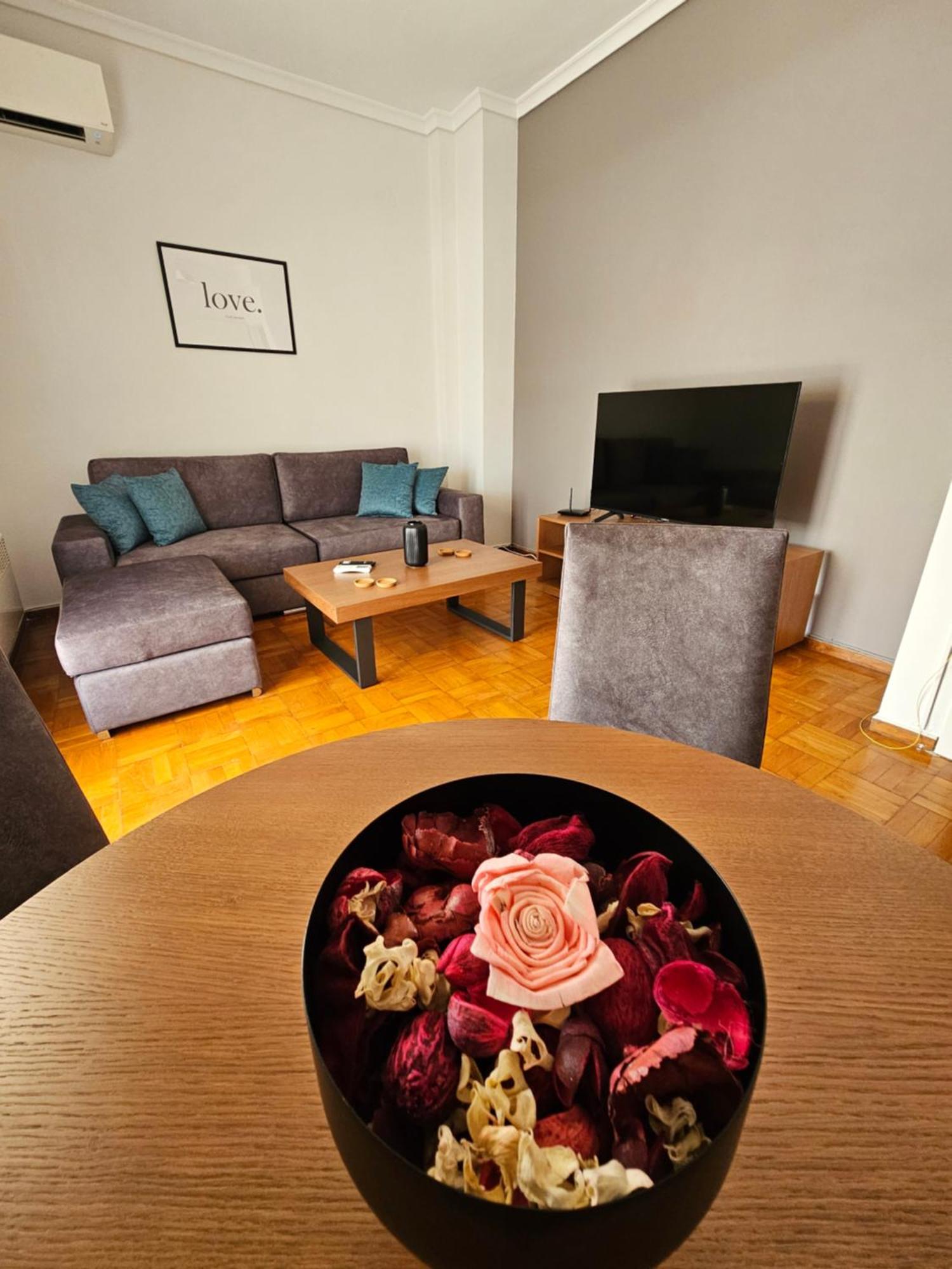 Koukoufli Penthouse 2Bds Apartment Tesalonika Bagian luar foto